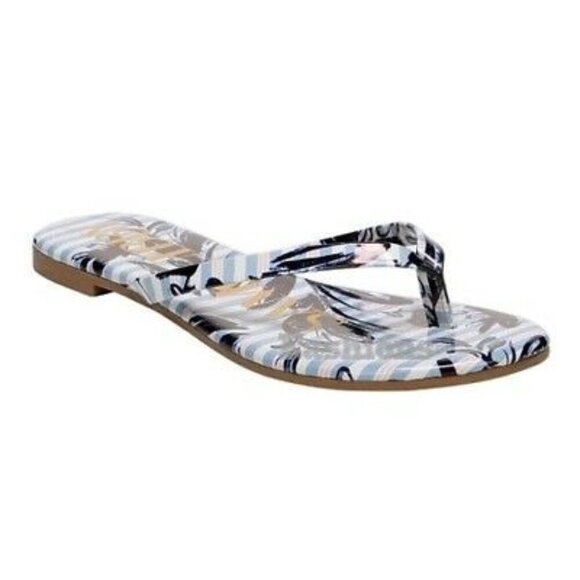 Sam & Libby Olympia Floral Flip Flop Size 6 - Picture 1 of 5